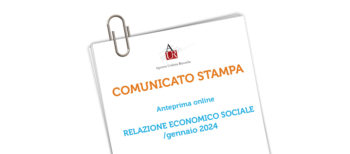 Comunicato stampa AUR: Pubblicazione online della Relazione economico sociale /gennaio 2024
