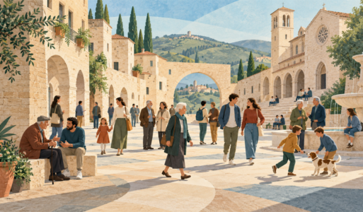 Umbria, come cambia il peso delle età